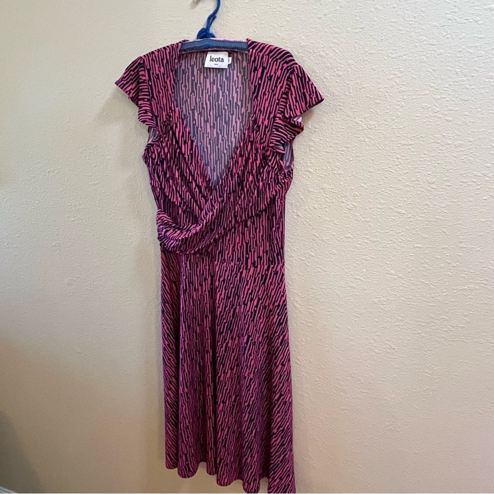 Dress - Leota Pink and Black Size Medium
